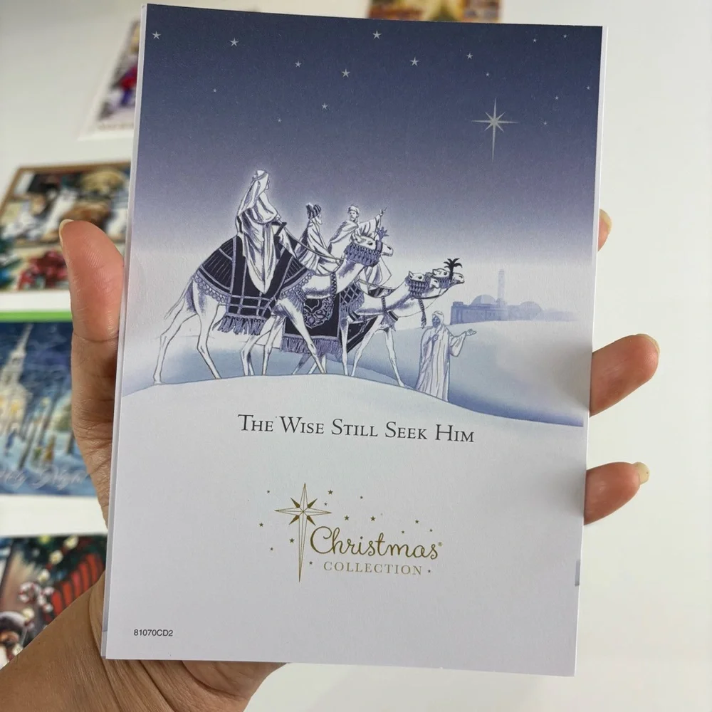 VTG Assorted Holiday Greeting Cards lot of 10